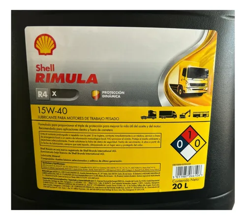 SHELL RIMULA R4X 15W40 (DIESEL) PAI